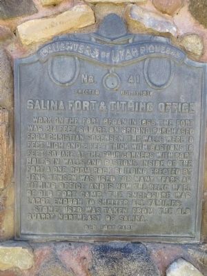 Salina Fort & Tithing Office Marker image. Click for full size.