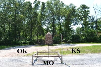 Kansas - Missouri - Oklahoma Boundary Lines image. Click for full size.