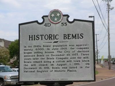 Historic Bemis Marker-Side 2 image. Click for full size.
