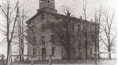 Geneva College building, from LCHS image. Click for full size.