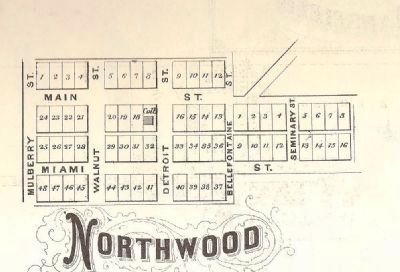 plat map of Northwood or West Geneva, Ohio image. Click for full size.