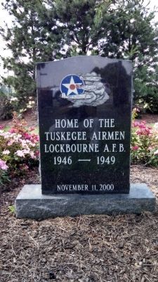 Tuskegee Airmen Memorial Stone. Click for full size. Tuskegee Airmen Memorial Stone image. Click for full size.