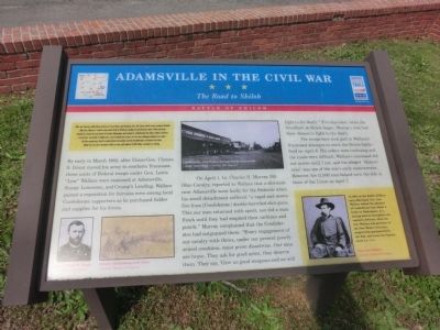 Adamsville In The Civil War Marker image. Click for full size.