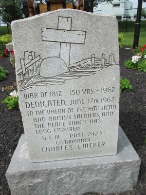 War of 1812 Cemetery 150 years Marker image. Click for full size.