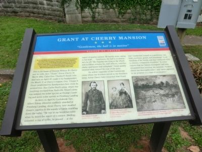 Grant at Cherry Mansion Marker image. Click for full size.