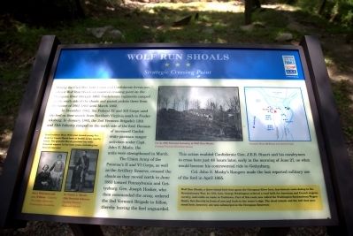 Wolf Run Shoals Marker image. Click for full size.