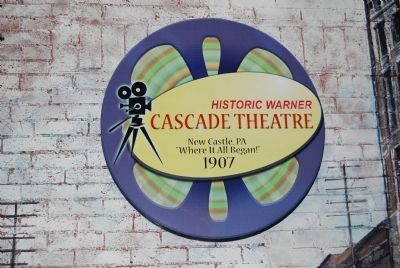 Warner Brothers' First Theater decal image. Click for full size.