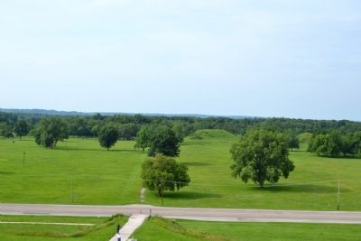 The Grand Plaza and the Twin Mounds. Click for full size. The Grand Plaza and the Twin Mounds image. Click for full size.