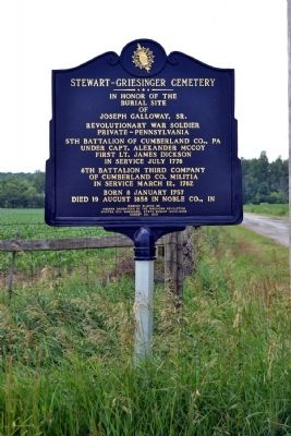 Stewart-Griesinger Cemetery Marker image. Click for full size.