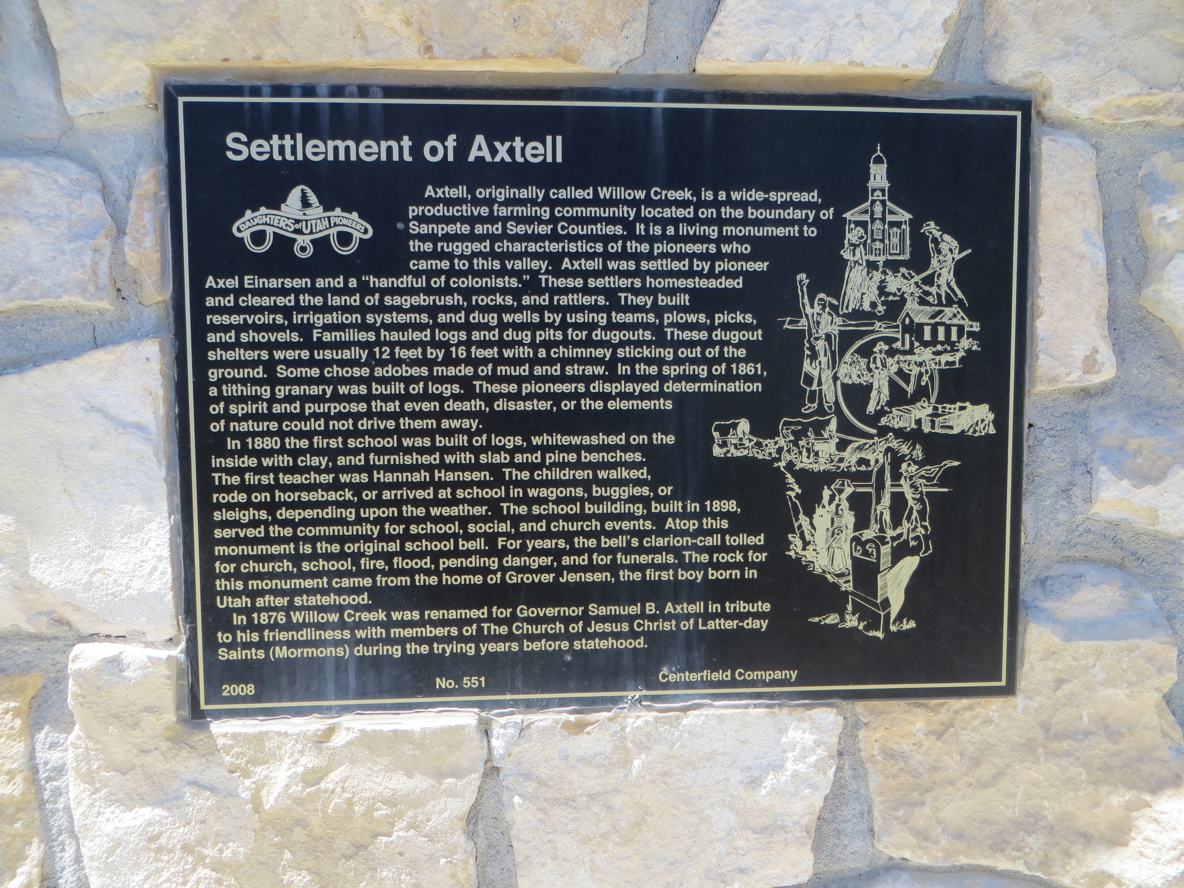 Settlement of Axtell Marker