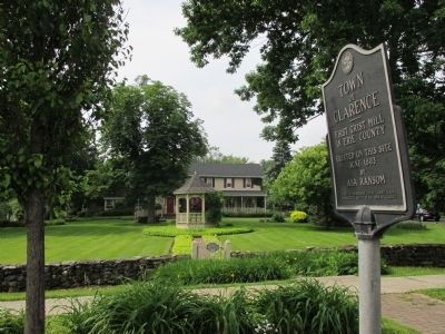 First Grist Mill in Erie County Marker and Asa Ransom House image. Click for full size.
