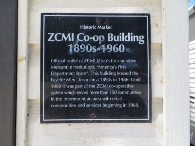 ZCMI Co-op Building Marker image. Click for full size.