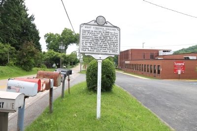 West Virginia College Marker and Flemington Elementary School image. Click for full size.