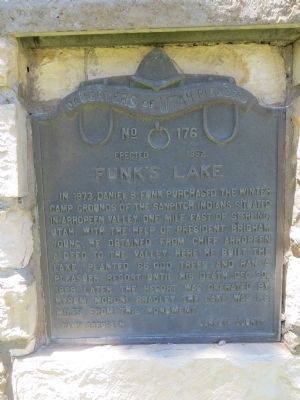 Funk's Lake Marker image. Click for full size.