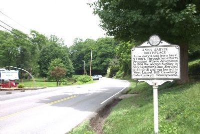 Anna Jarvis’ Birthplace Marker. Click for full size. Anna Jarvis’ Birthplace Marker image. Click for full size.