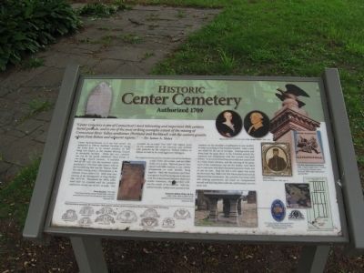 Historic Center Cemetery Marker image. Click for full size.