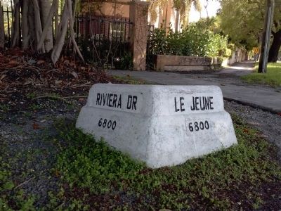 Le Jeune street sign image. Click for full size.