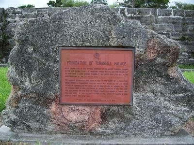Former Marker: Foundation of Turnbull Palace image. Click for full size.