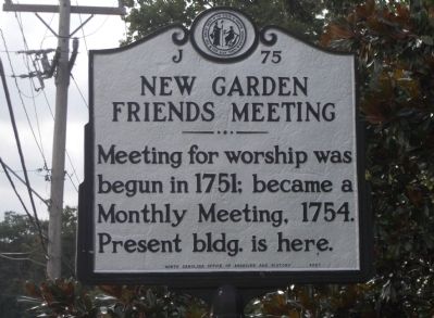 New Garden Friends Meeting Marker image. Click for full size.