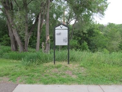 The Eau Claire River Suspension Bridge Marker. Click for full size. The Eau Claire River Suspension Bridge Marker image. Click for full size.