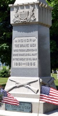 Leonidas Civil War Monument Marker image. Click for full size.