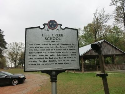 Doe Creek School Marker image. Click for full size.