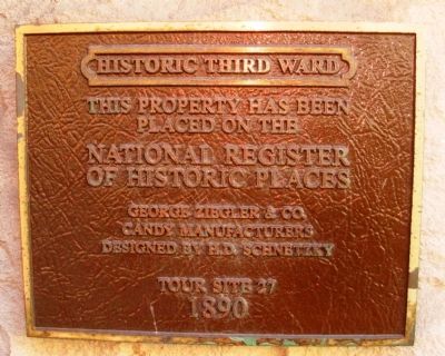 George Ziegler & Co. Candy Manufacturers Marker. Click for full size. George Ziegler & Co. Candy Manufacturers Marker image. Click for full size.