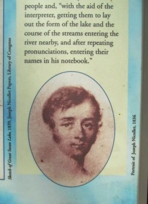 Close-up of Portrait of Joseph Nicollet. Click for full size. Close-up of Portrait of Joseph Nicollet image. Click for full size.
