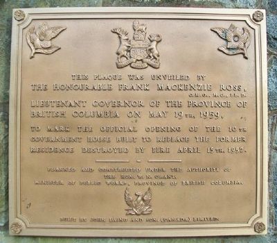 Government House Marker. Click for full size. Government House Marker image. Click for full size.