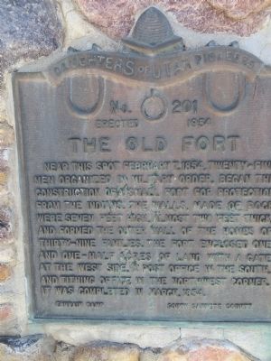The Old Fort Marker image. Click for full size.