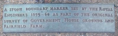 Stone Boundary Marker Marker. Click for full size. Stone Boundary Marker Marker image. Click for full size.