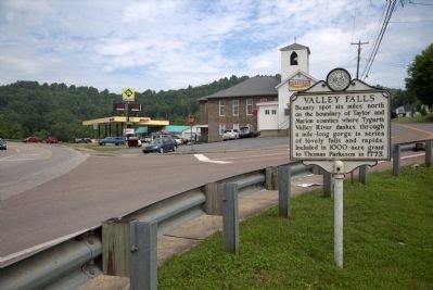 Valley Falls Marker. Click for full size. Valley Falls Marker image. Click for full size.