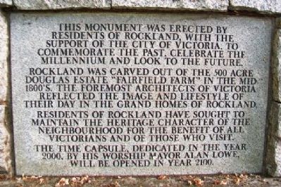 Rockland Cairn Marker. Click for full size. Rockland Cairn Marker image. Click for full size.