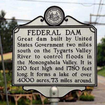 Federal Dam Marker image. Click for full size.