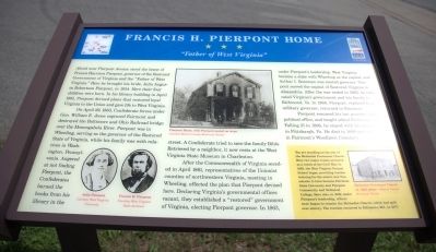 Francis H. Pierpont Home Marker image. Click for full size.