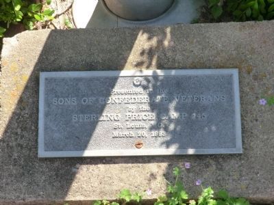 Historic Elm Springs-plaque at base of flag pole image. Click for full size.