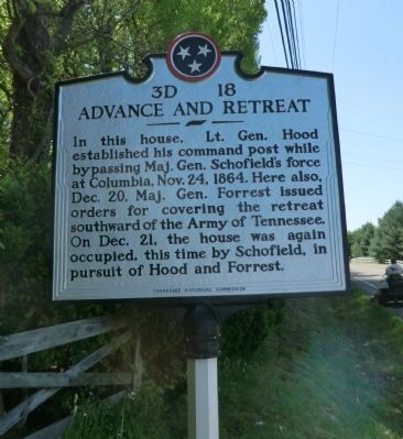 Advance and Retreat Marker. Click for full size. Advance and Retreat Marker image. Click for full size.