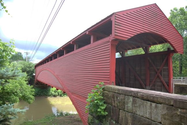 Barrackville Covered Bridge, View of Side Facing East image. Click for full size.