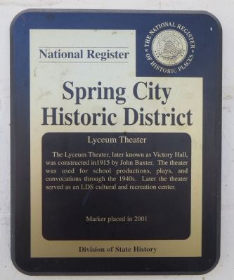 Lyceum Theater Marker. Click for full size. Lyceum Theater Marker image. Click for full size.