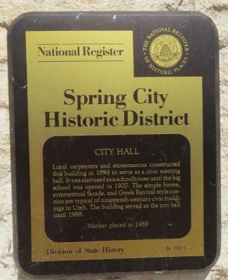City Hall Marker. Click for full size. City Hall Marker image. Click for full size.