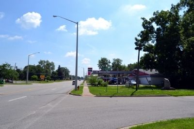 View to East Along E. Chicago Road (US 12). Click for full size. View to East Along E. Chicago Road (US 12) image. Click for full size.