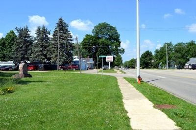 View to West Along E. Chicago Road (US 12). Click for full size. View to West Along E. Chicago Road (US 12) image. Click for full size.