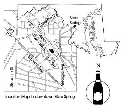 Location Map in downtown Silver Spring image. Click for full size.