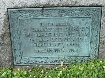 Unnamed Soldiers of the War of 1812 Marker. Click for full size. Unnamed Soldiers of the War of 1812 Marker image. Click for full size.