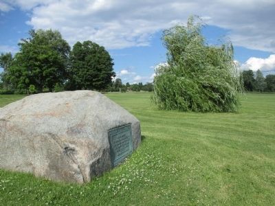 Unnamed Soldiers of the War of 1812 Marker and Boulder image. Click for full size.