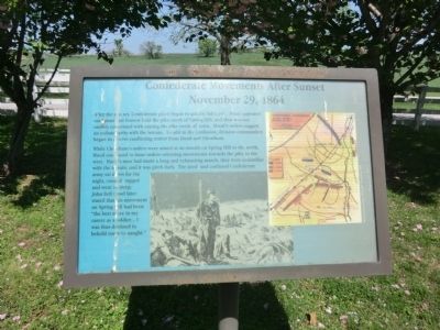 Confederate Movements After Sunset Marker. Click for full size. Confederate Movements After Sunset Marker image. Click for full size.