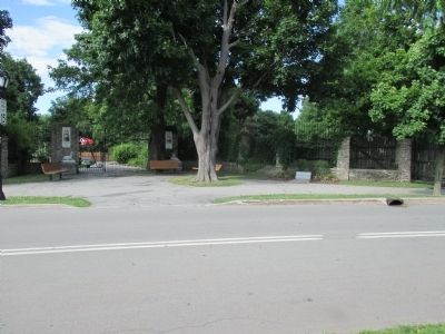 Wide View The Flint Hill Encampment Marker and Gate 8. Click for full size. Wide View The Flint Hill Encampment Marker and Gate 8 image. Click for full size.