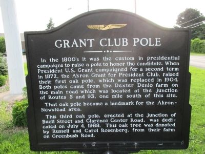 Grant Club Pole Marker image. Click for full size.