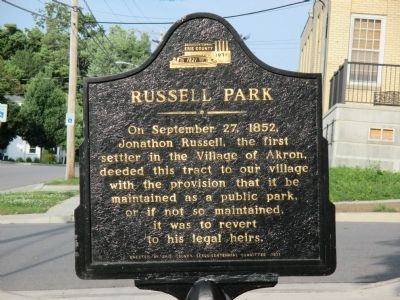 Russell Park Marker image. Click for full size.