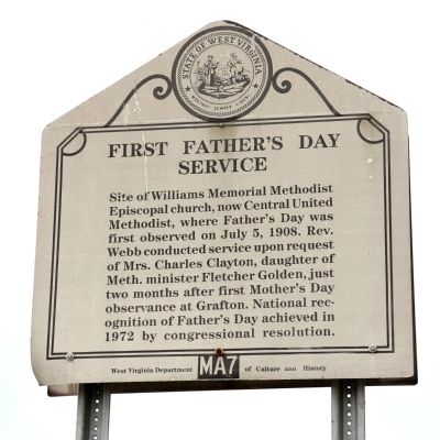 First Father’s Day Service Marker. Click for full size. First Father’s Day Service Marker image. Click for full size.